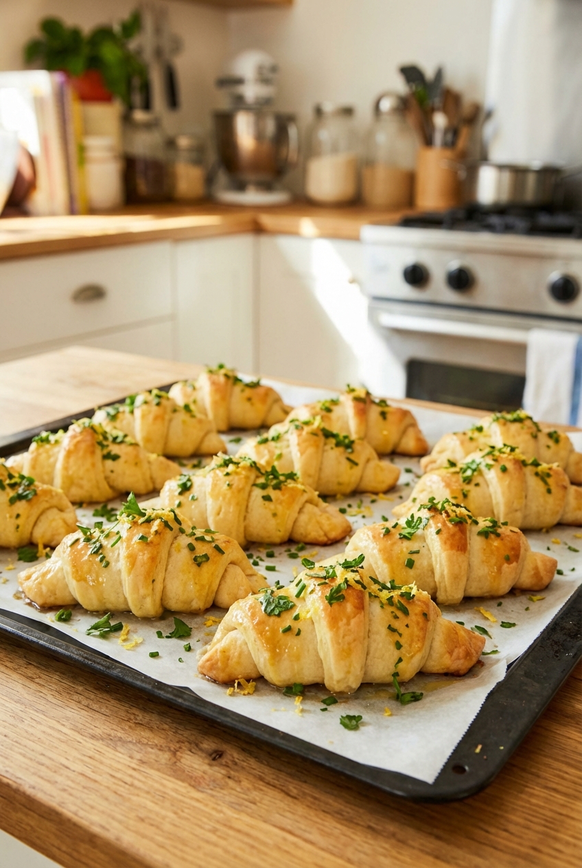 Bright Crescent Rolls (Lemon Herb)
