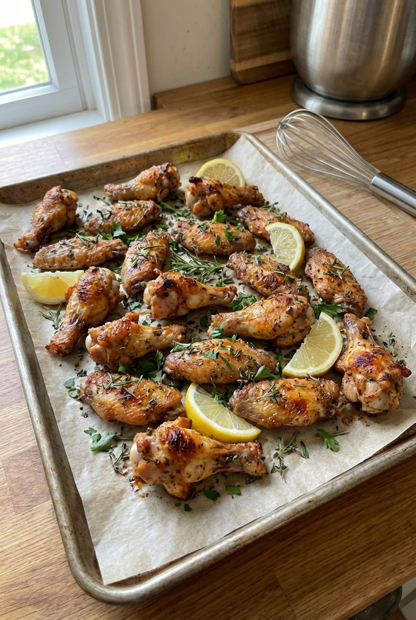 Herb-Infused Air Fryer Chicken Wings