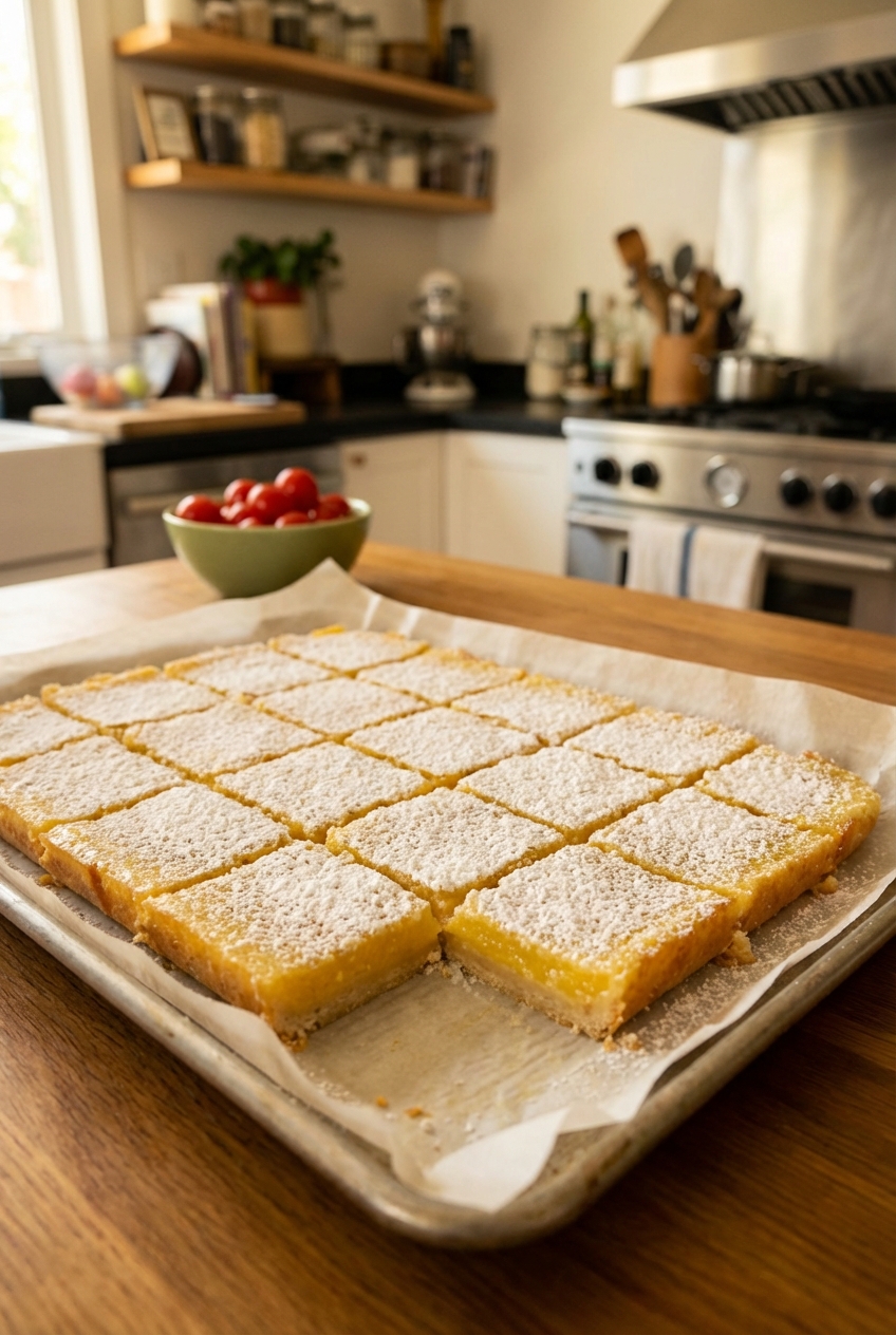 Festive Lemon Bars (Silky and Creamy)