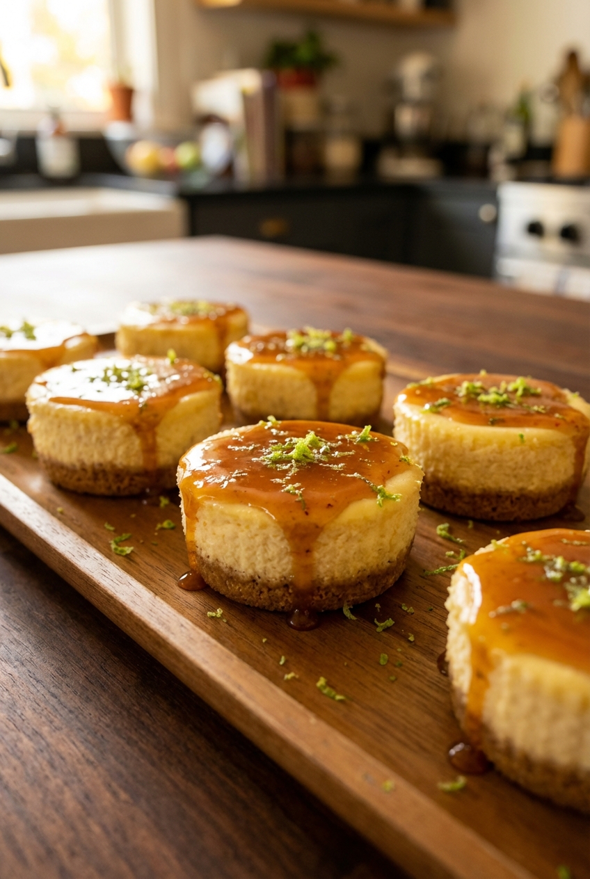 Sweet and Spicy Mini Cheesecakes