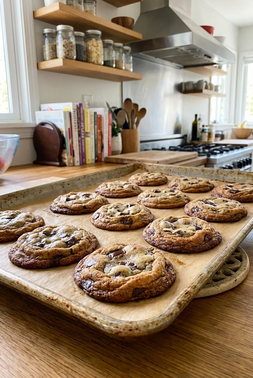 Simple Juicy Chocolate Chip Cookies