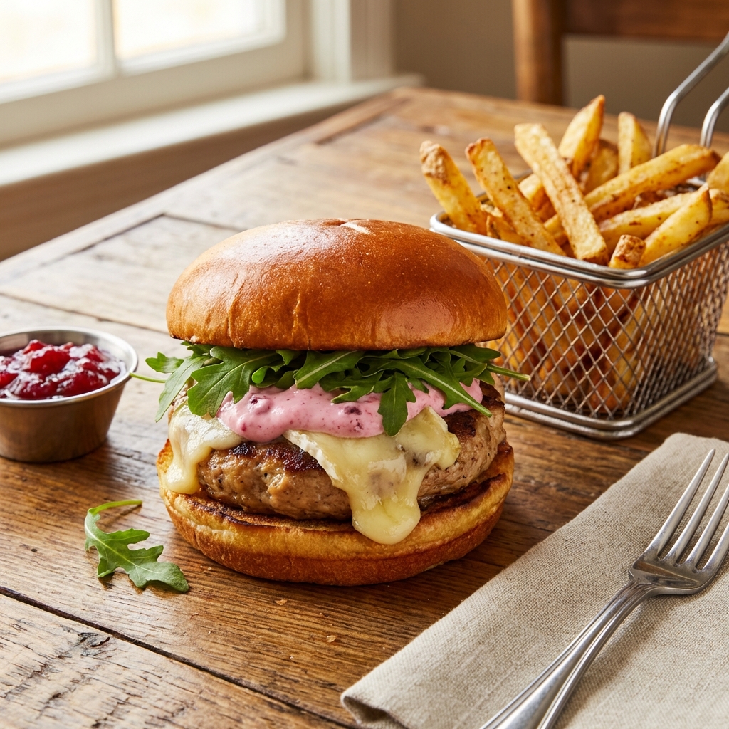 Festive Light & Creamy Burger