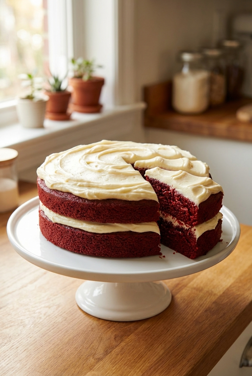 Elegant Red Velvet Cake