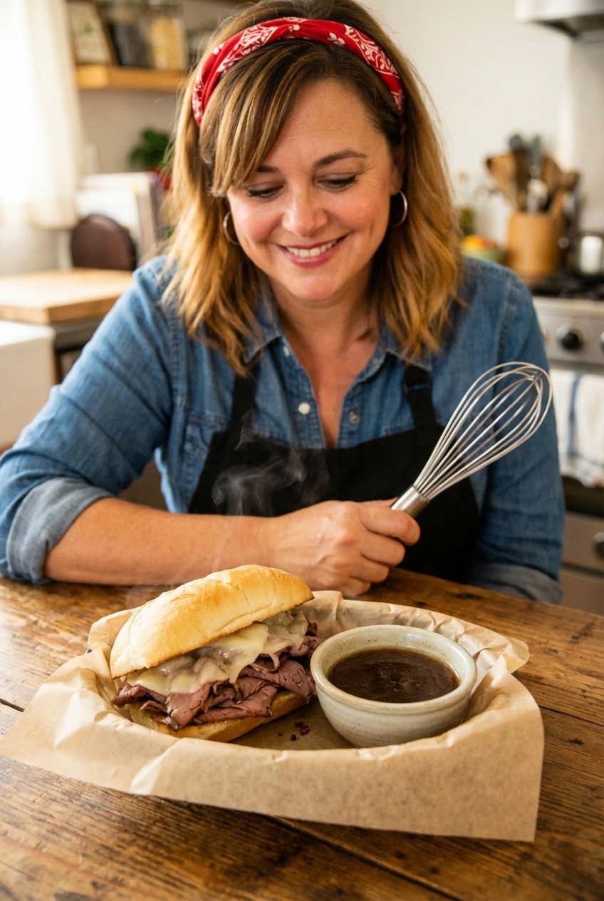 Light French Dip Sandwich