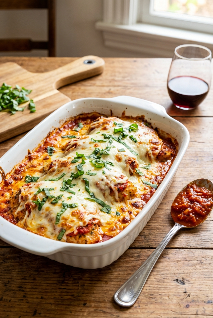 Savory Baked Chicken Parmesan