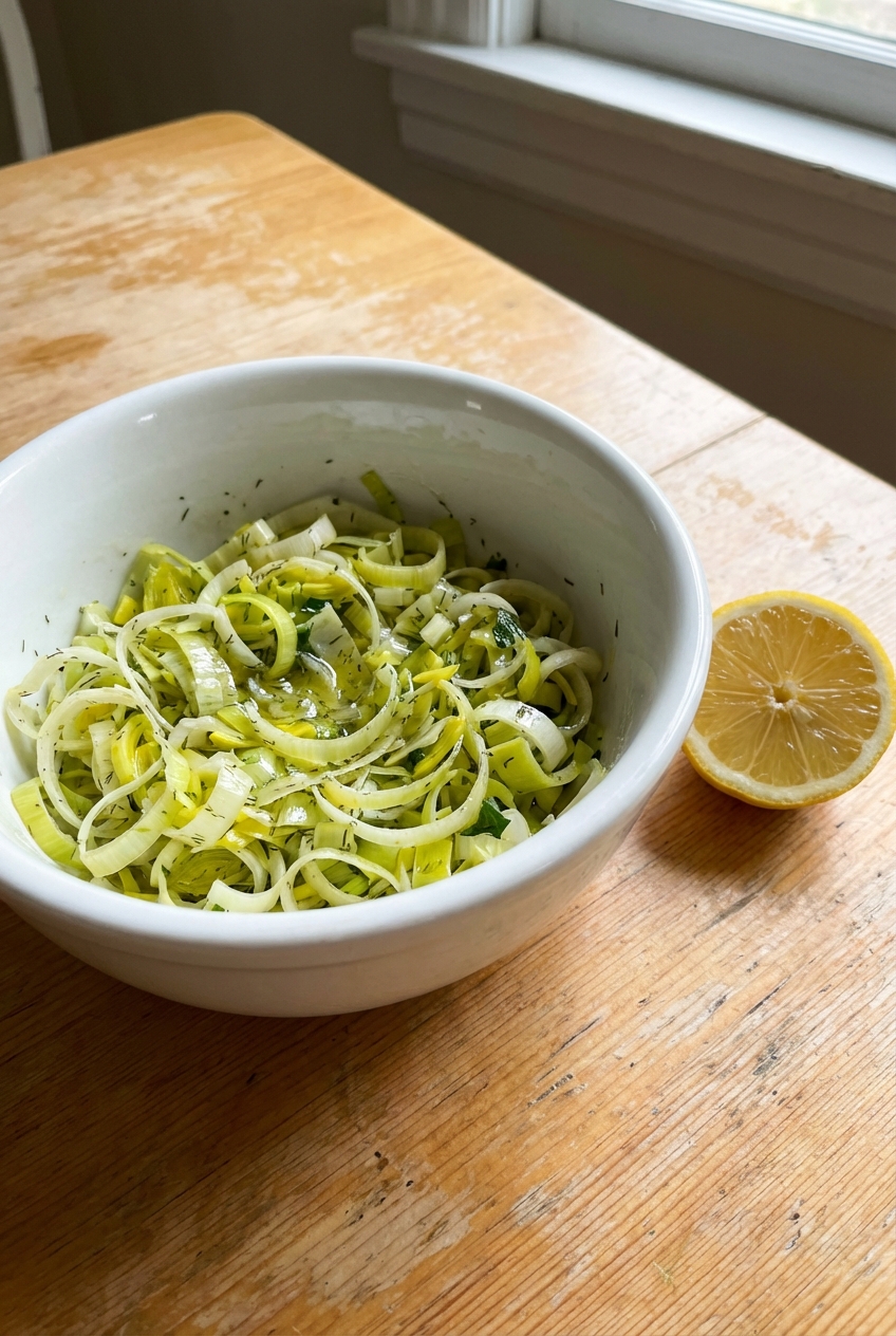 Zesty Chilled Leeks