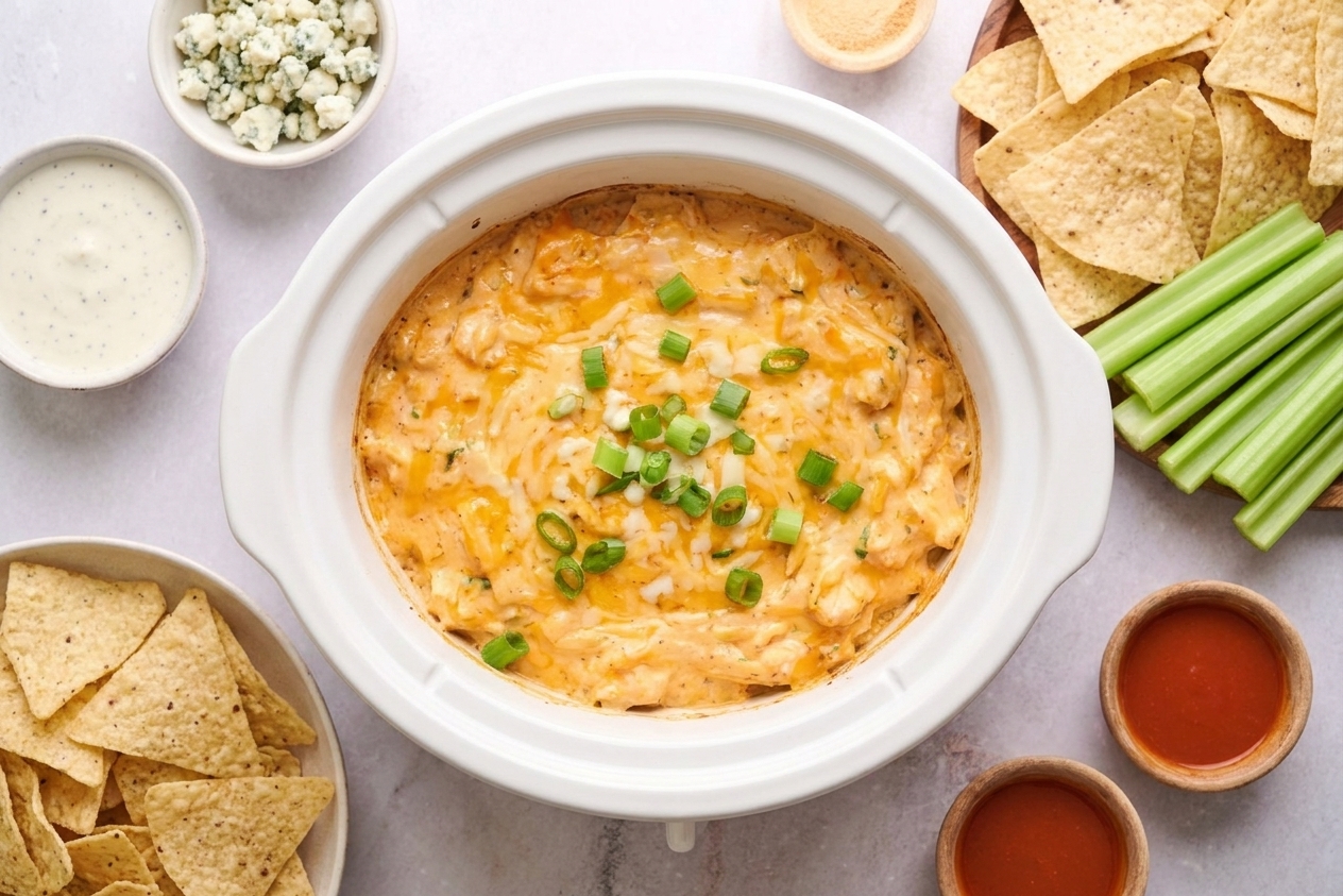 Crock Pot Buffalo Chicken Dip