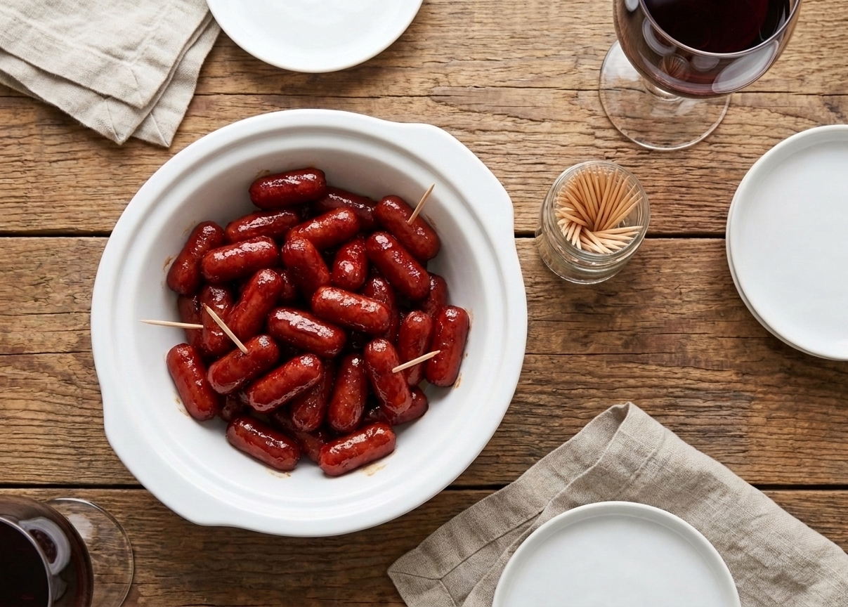 Little Weenies with Grape Jelly