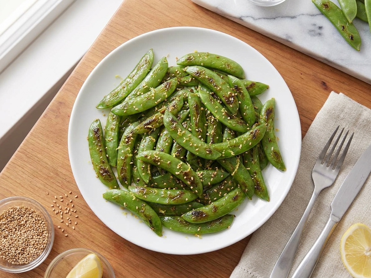 Garlic Snow Peas