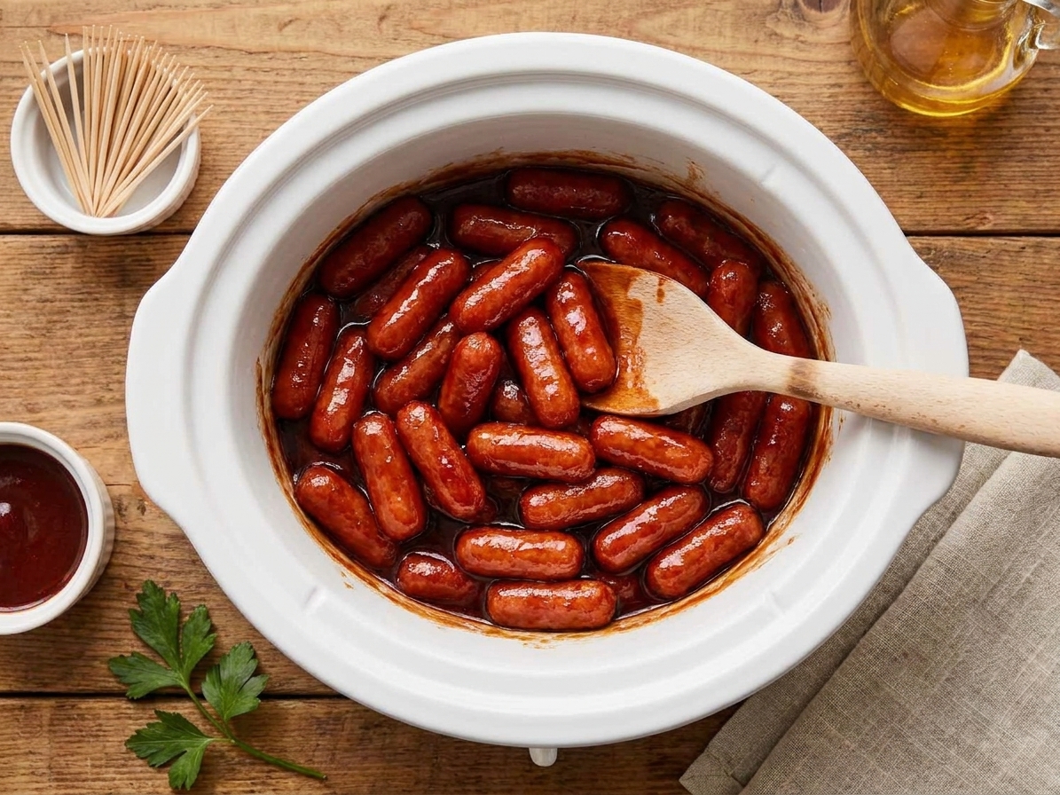 Crockpot Little Smokies (Sweet and Tangy)