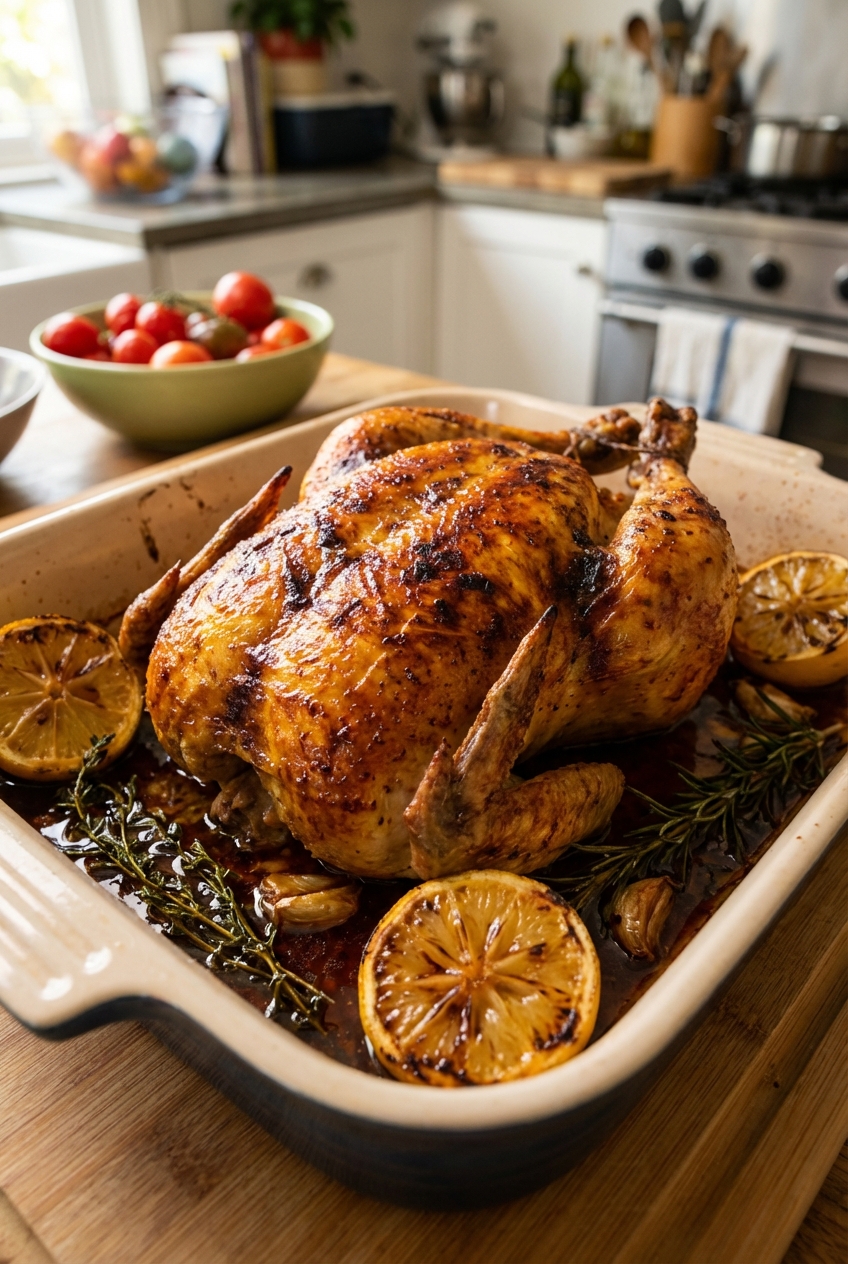Zesty Tangy Luxurious Roast Chicken