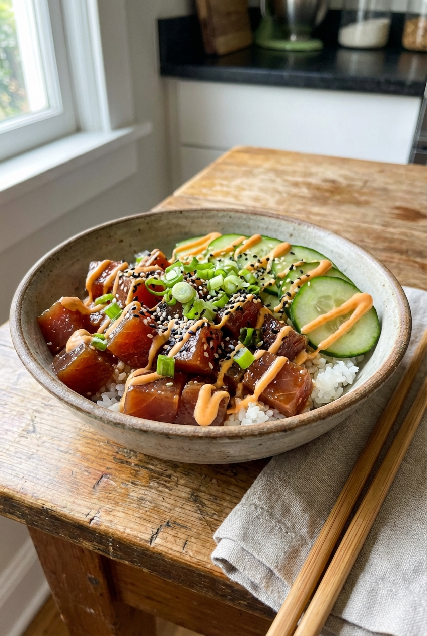 Classic Poke Bowl (Spiced and Aromatic)