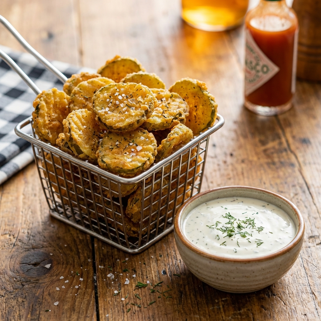Traditional Fried Pickles (Spiced and Aromatic)