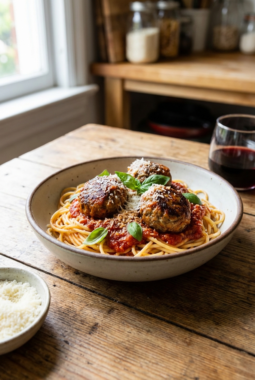 Decadent Spaghetti and Meatballs