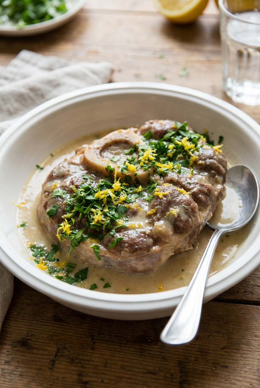 Festive Light and Creamy Osso Buco