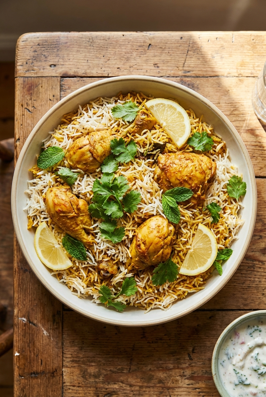 Bright and Citrusy Healthy Biryani