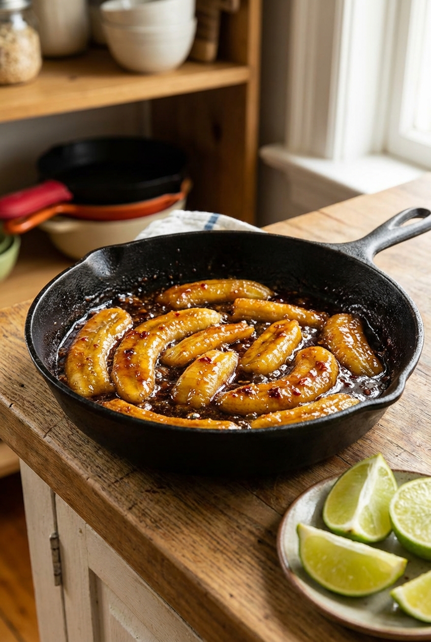 Sweet and Spicy Bananas