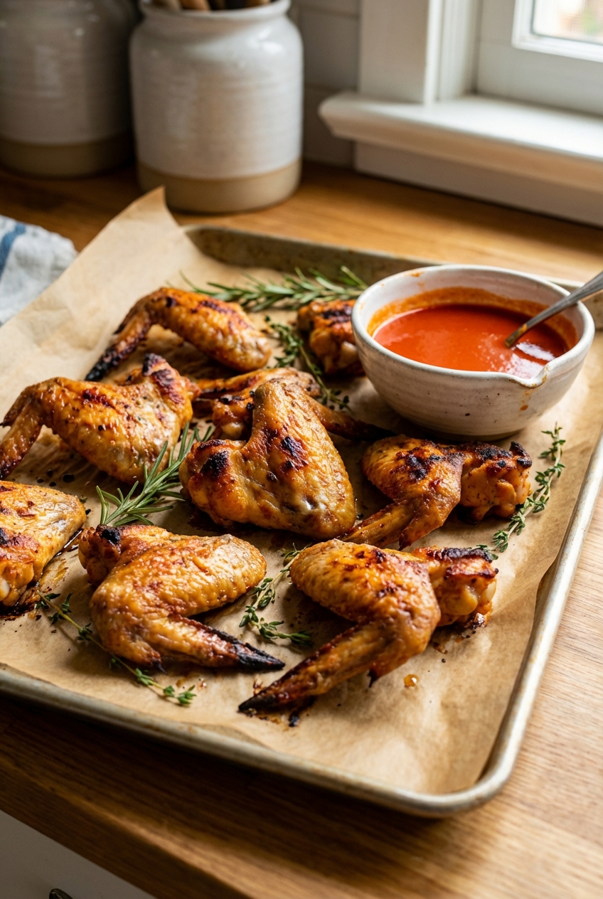 Light Buffalo Wings (Savory + Herbal)