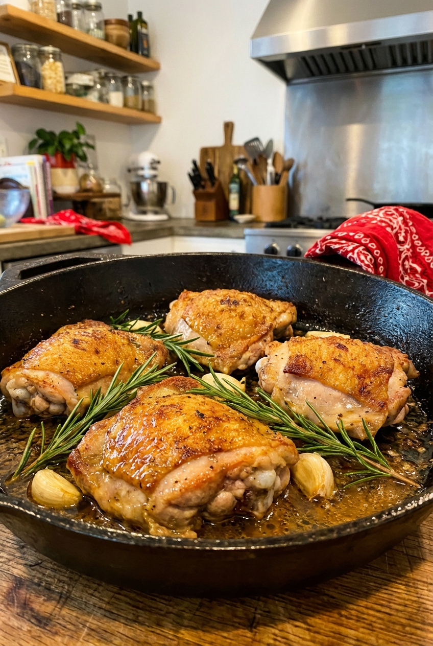 Rustic Bone-In Chicken Thighs