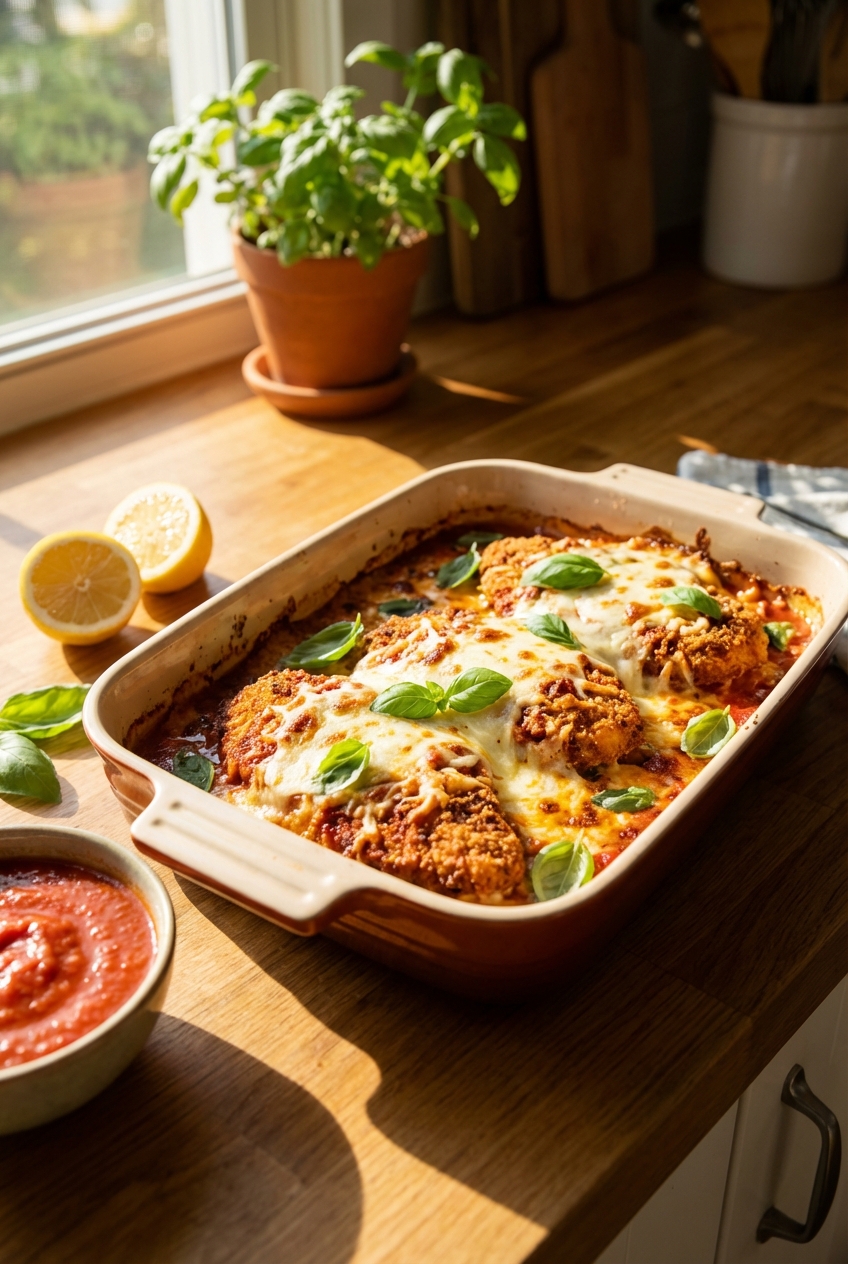 Seasonal Chicken Parm (Zippy and Fresh)