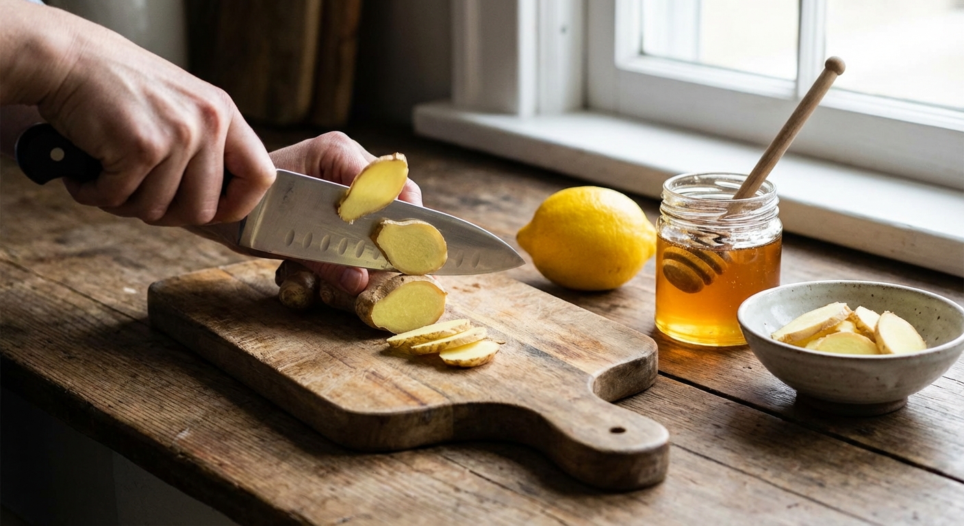 Soothing Homemade Ginger Tea