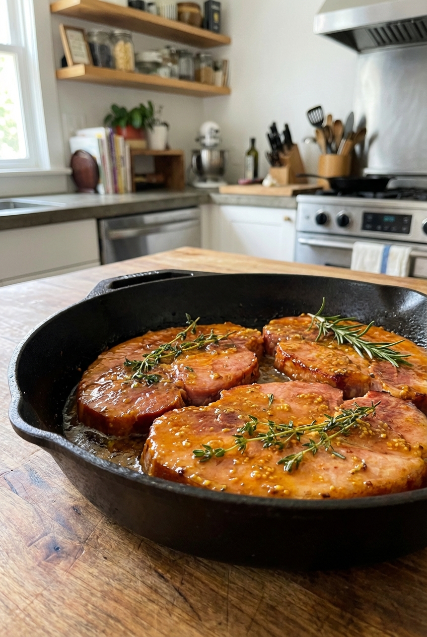 Fresh Glazed Ham Steaks