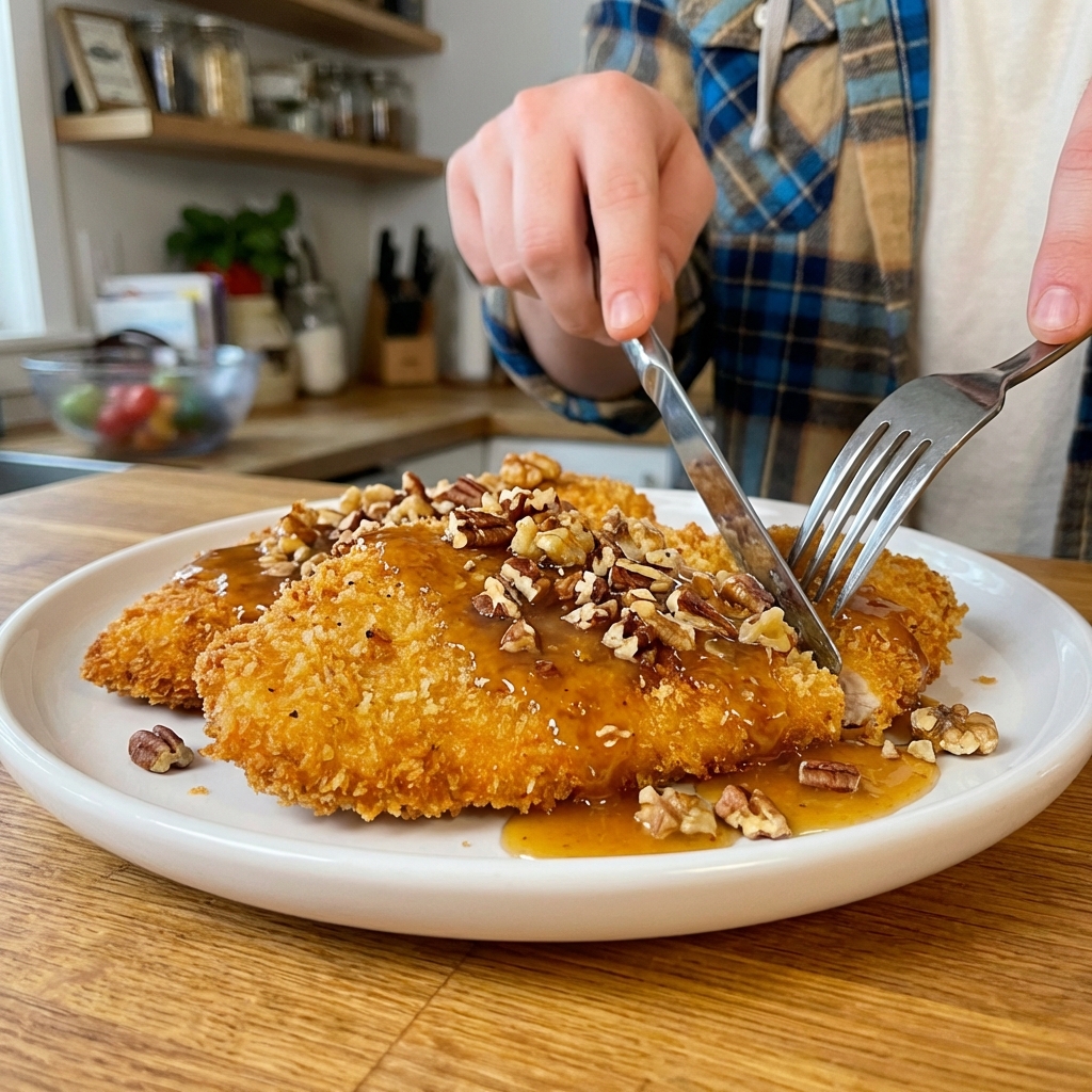 Nutty & Sweet Chicken Cutlets