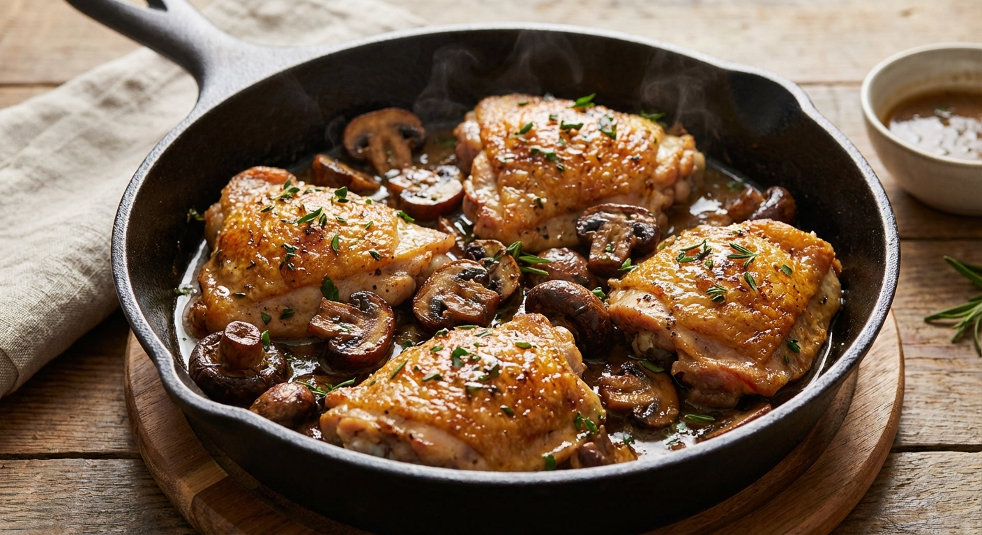 Earthy Mushroom Herb Chicken