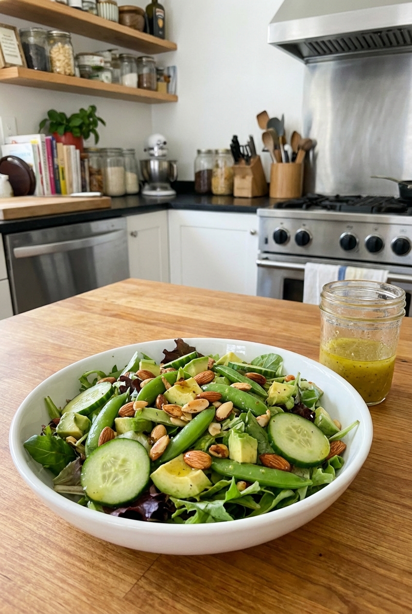 Green salad with lemon vinaigrette