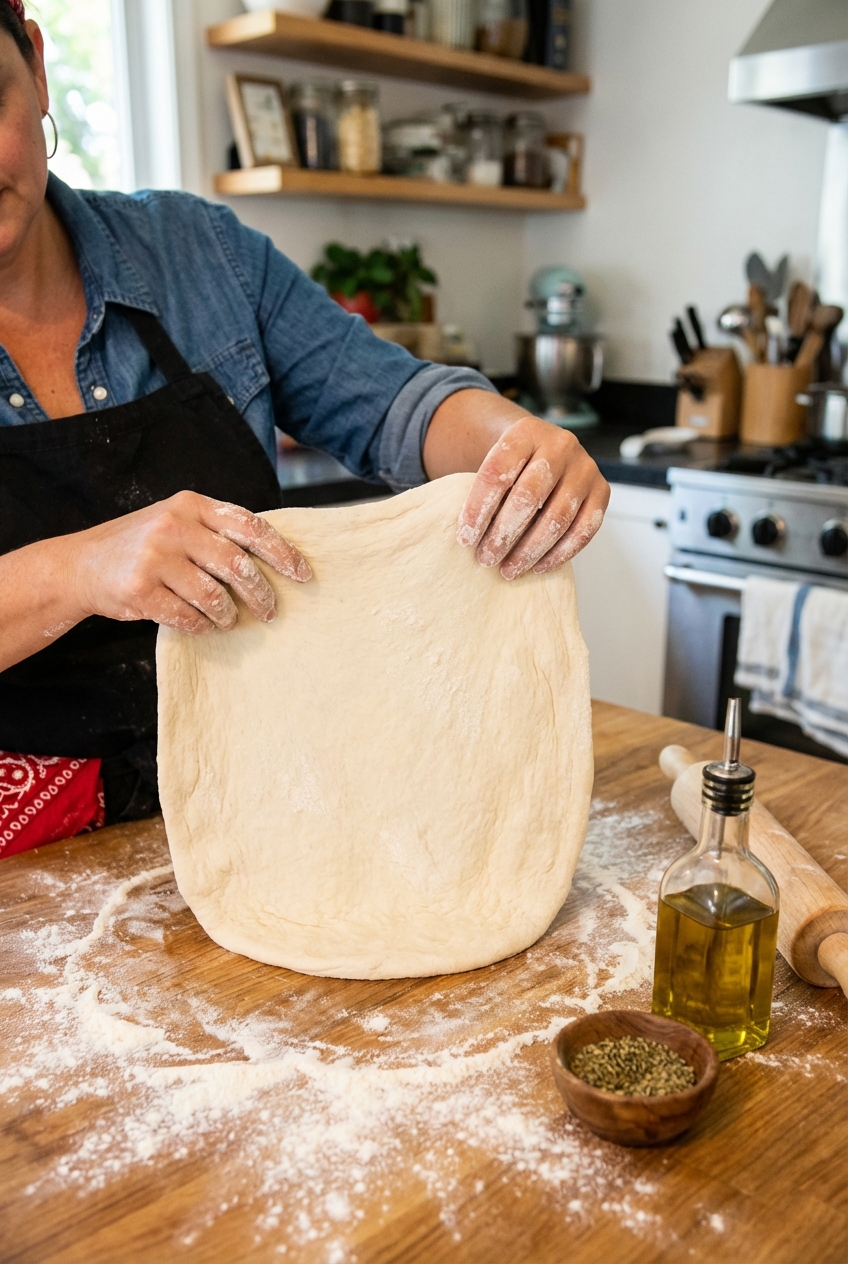 Earthy Quick Pizza Dough