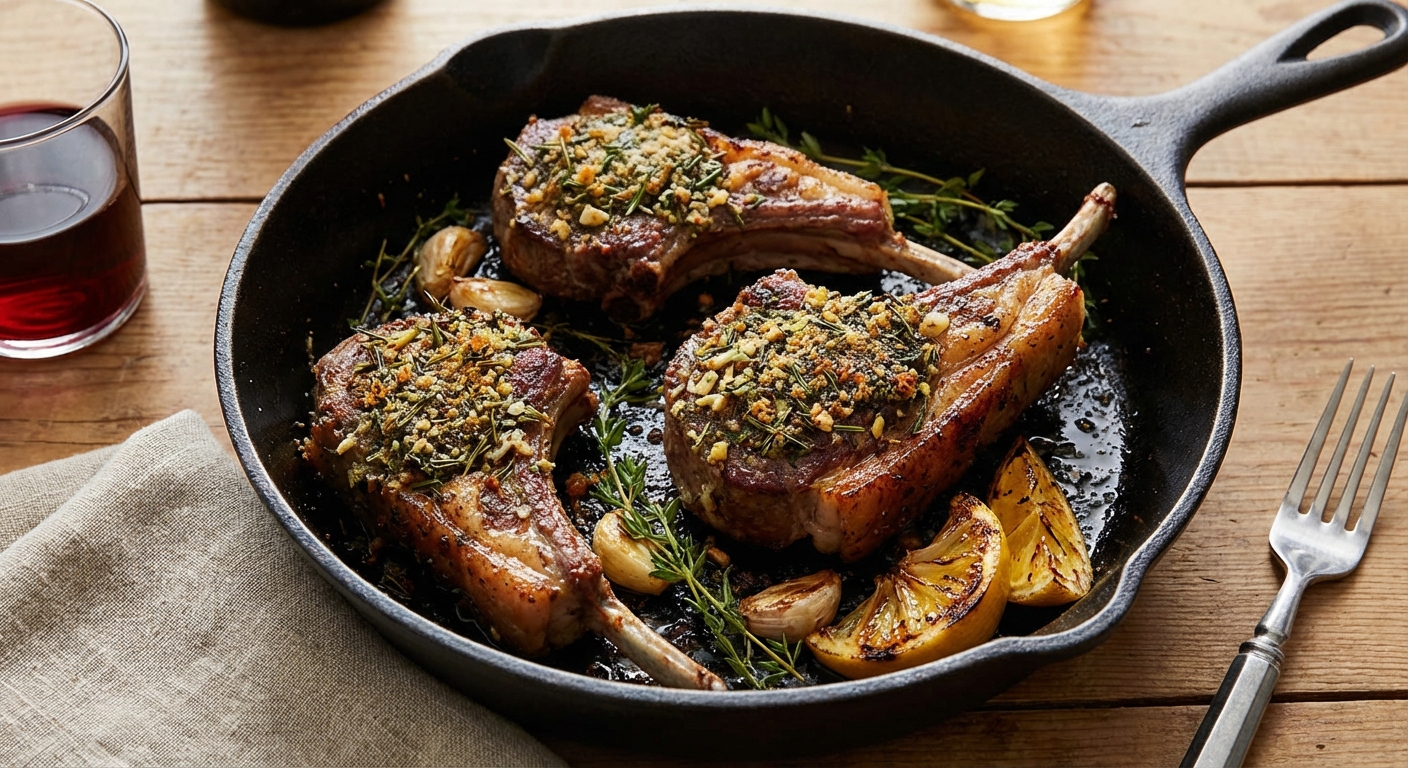 Tender Herb-Crusted Lamb Chops