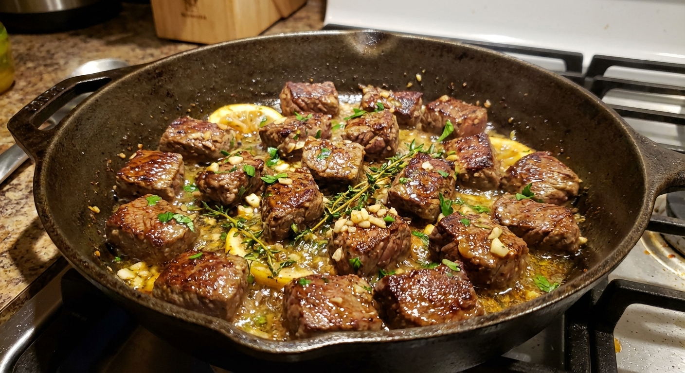 Luxurious Steak Bites: Zesty & Tangy