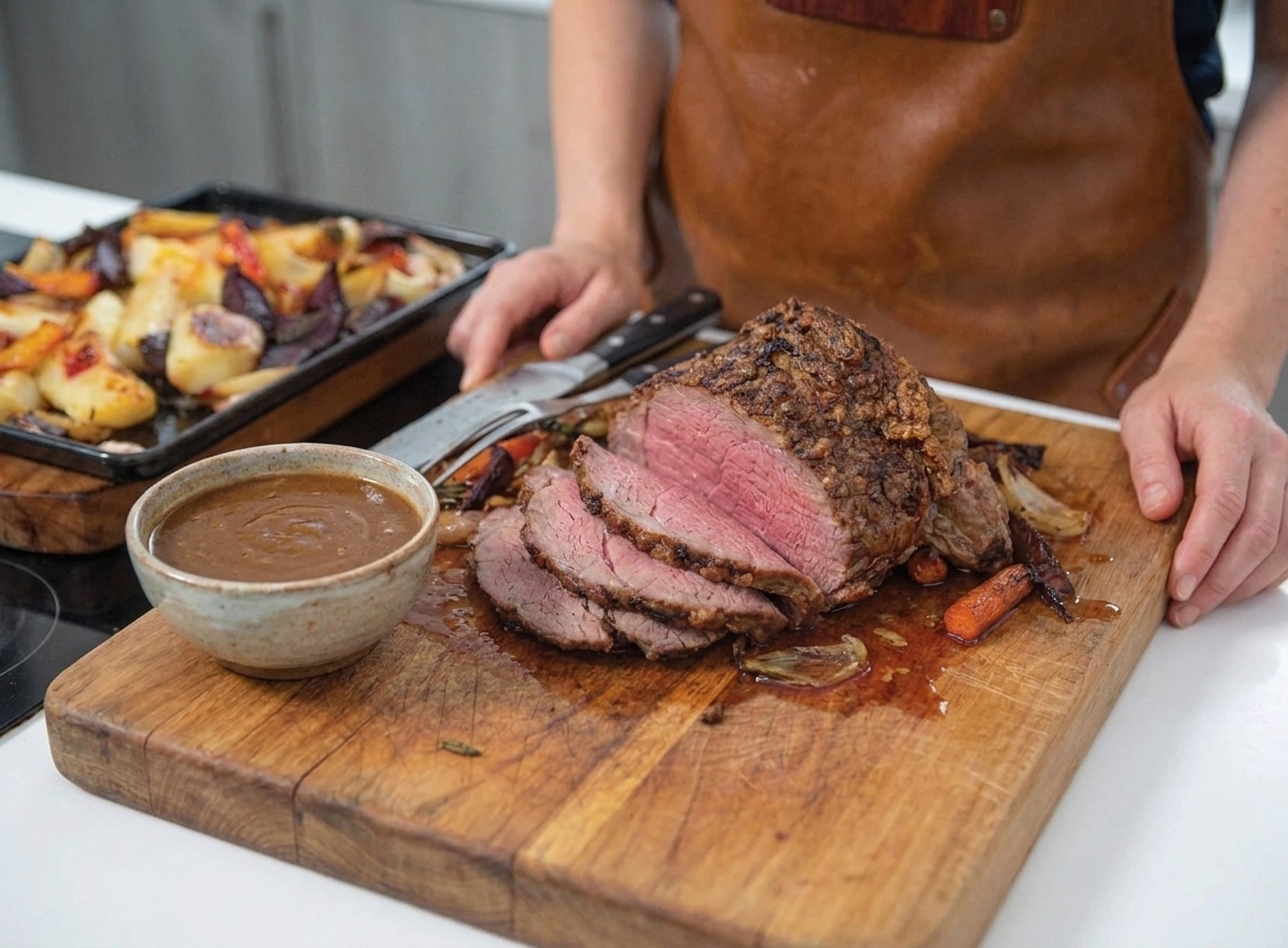 Garlic Herb Roast Beef