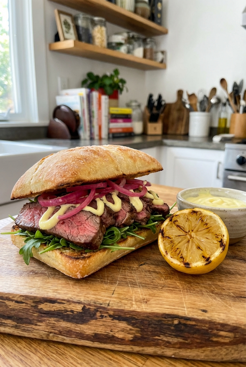 Citrus-Kissed Steak Sandwich