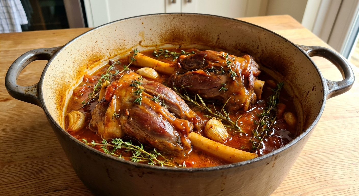 Zesty Tangy Lamb Shanks