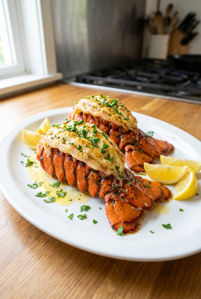 Bold Lobster Tails with Citrus Herb Butter