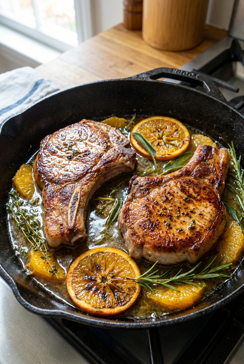 Citrus-Kissed Bone-In Pork Chops