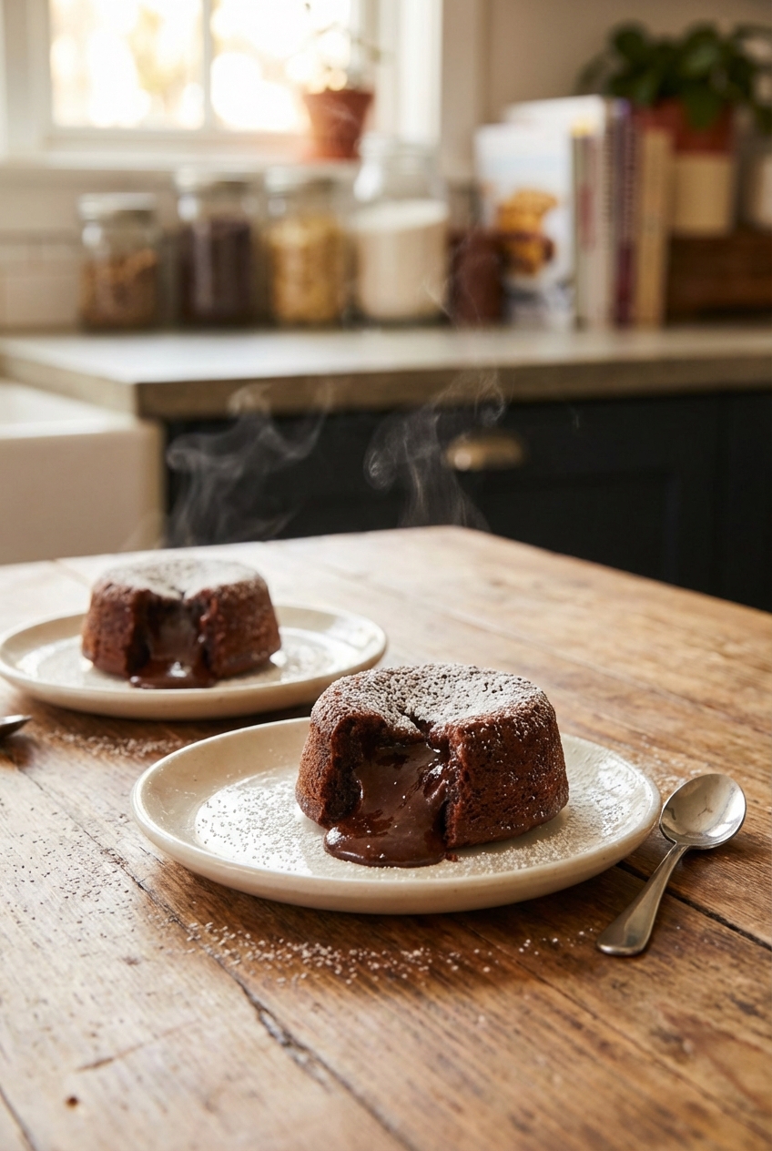 Easy Chocolate Lava Cakes